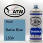 Preview: Audi, Bahia Blue, L50A: 400ml Sprühdose, von ATW Autoteile West.